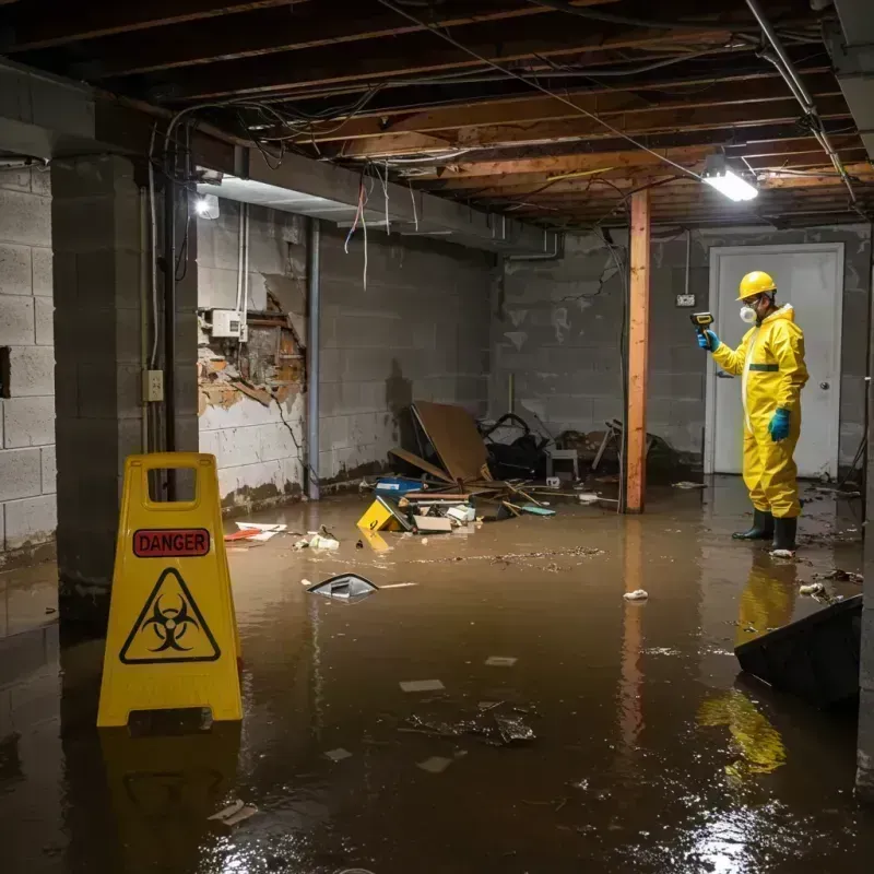 Flooded Basement Electrical Hazard in Georgetown, KY Property